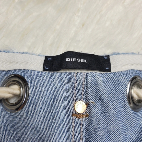 Diesel Denim Shorts With Rope Belt - Picture 7 of 11
